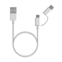 XIAOMI - Mi 2-in-1 USB Cable Micro USB to Type C