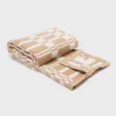 ZAHR - Frazada Lana Classic 2 Plaza Escocesa