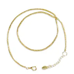 COGGIOLA - Collar Mostacilla Enchapado Oro 18K