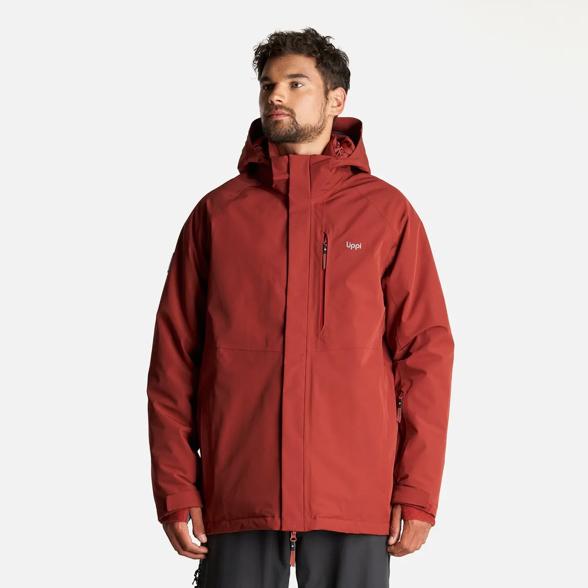 LIPPI - Chaqueta Hombre Andes B-Dry Hoody Jacket Vino Lippi