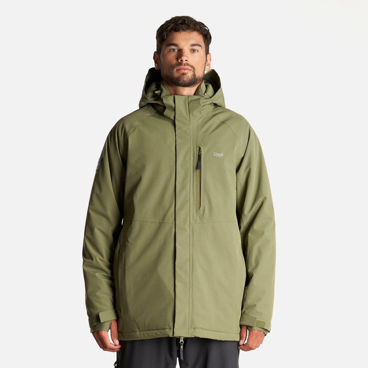 LIPPI - Chaqueta Hombre Andes B-Dry Hoody Jacket Verde Lippi