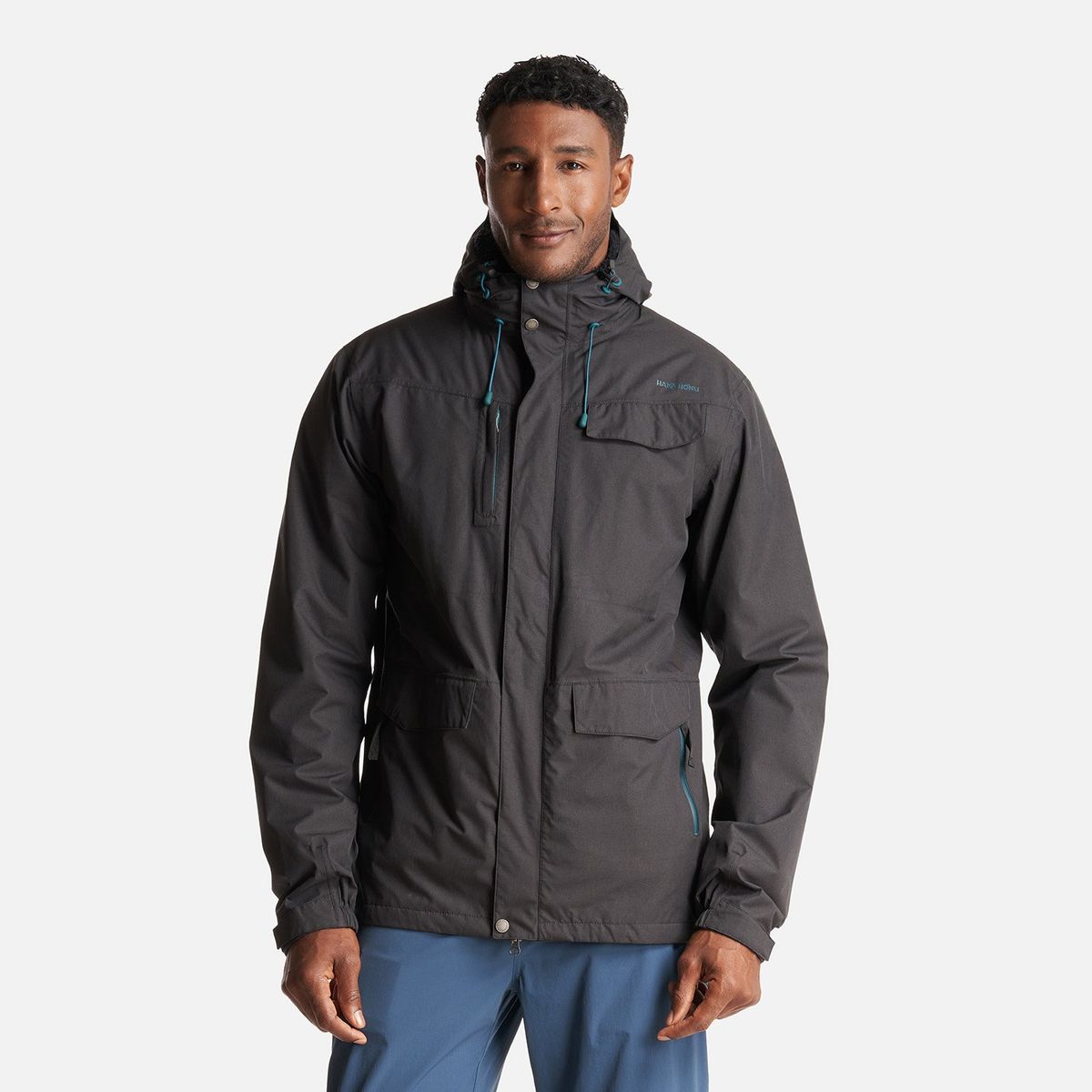 HAKA HONU - Chaqueta Hombre Kilperry Negro Haka Honu