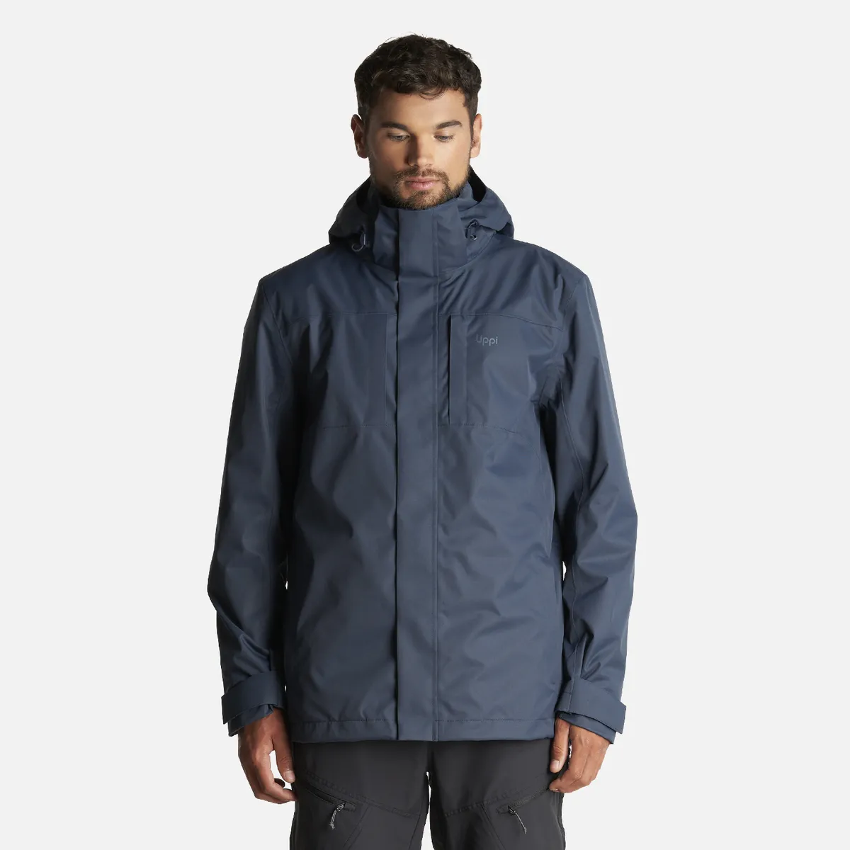 LIPPI - Chaqueta Hombre Tres Cruces Fusion-3 Hoody Jacket Azul Noche Lippi