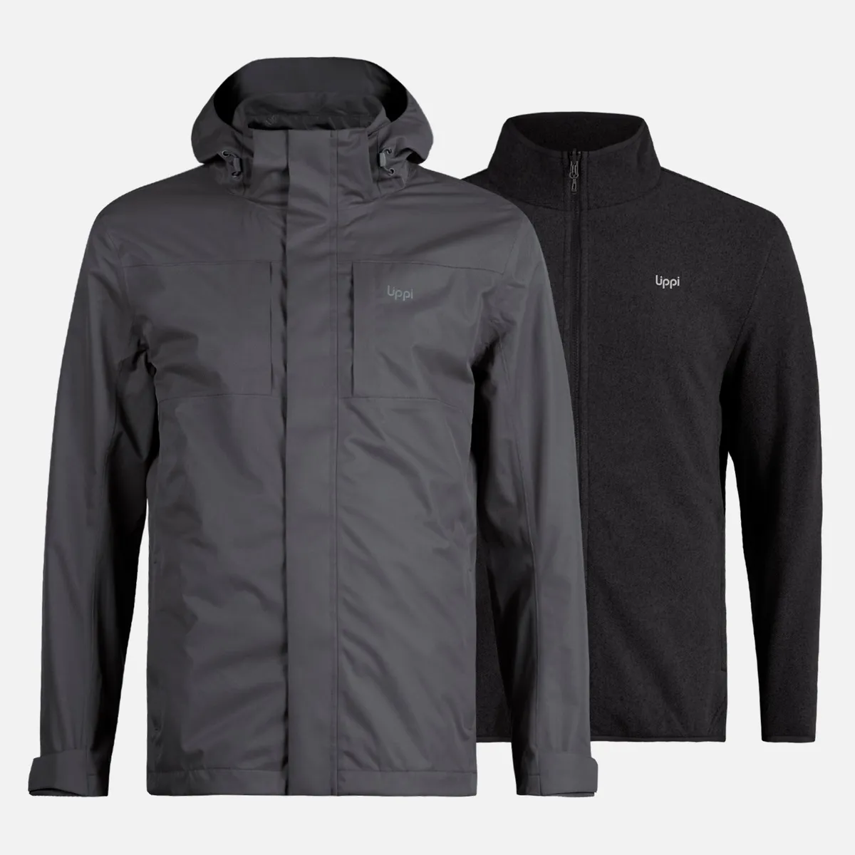 LIPPI - Chaqueta Hombre Tres Cruces Fusion-3 Hoody Jacket Negro Lippi