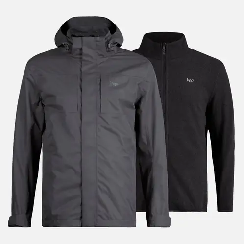 LIPPI - Chaqueta Hombre Tres Cruces Fusion-3 Hoody Jacket Negro