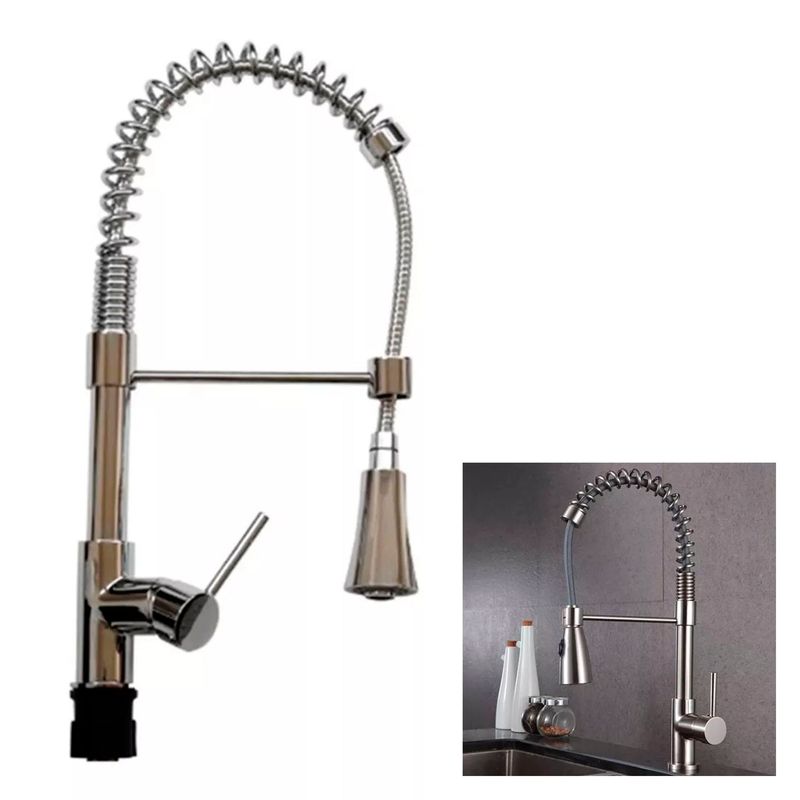 TAUMM - Llave Monomando Lavaplatos Vertical Profesional Taumm