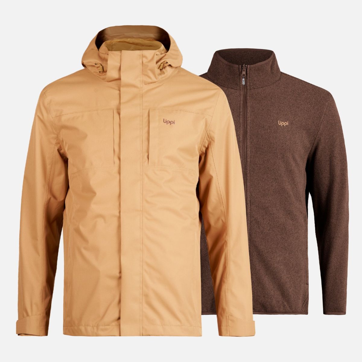 LIPPI - Chaqueta Hombre Tres Cruces Fusion-3 Hoody Jacket Mostaza Oscuro Lippi