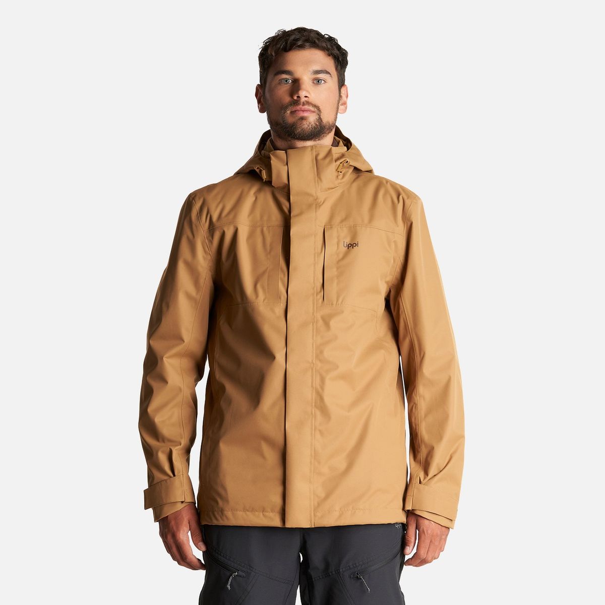 LIPPI - Chaqueta Hombre Tres Cruces Fusion-3 Hoody Jacket Mostaza Oscuro Lippi