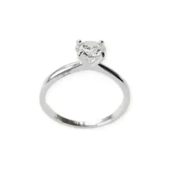 ANDREA COGGIOLA JOYAS - Anillo Solitario Plata Fina 925
