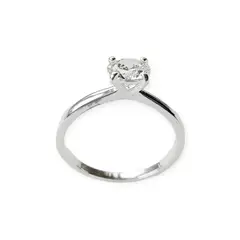 ANDREA COGGIOLA JOYAS - Anillo Solitario Plata Fina 925