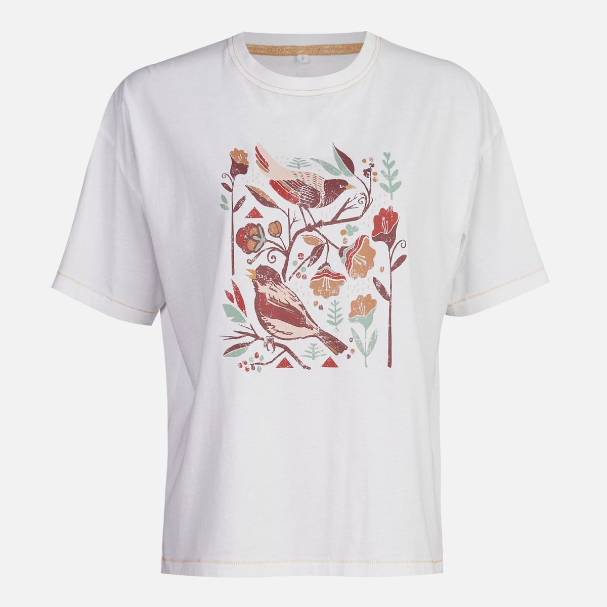 HAKA HONU - Polera Mujer Gorrión Blanco Haka Honu