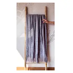 MANDIRHOME - Manta Gris Rombo 180x120cms