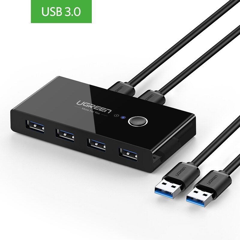 UGREEN - Conmutador Switch Interruptor Selector Kvm Usb 3.0 - Ugreen