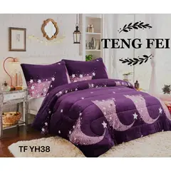 GENERICO - Cubrecama de Invierno Plush con Chiporro 2 P Morado con diseño TFYH38