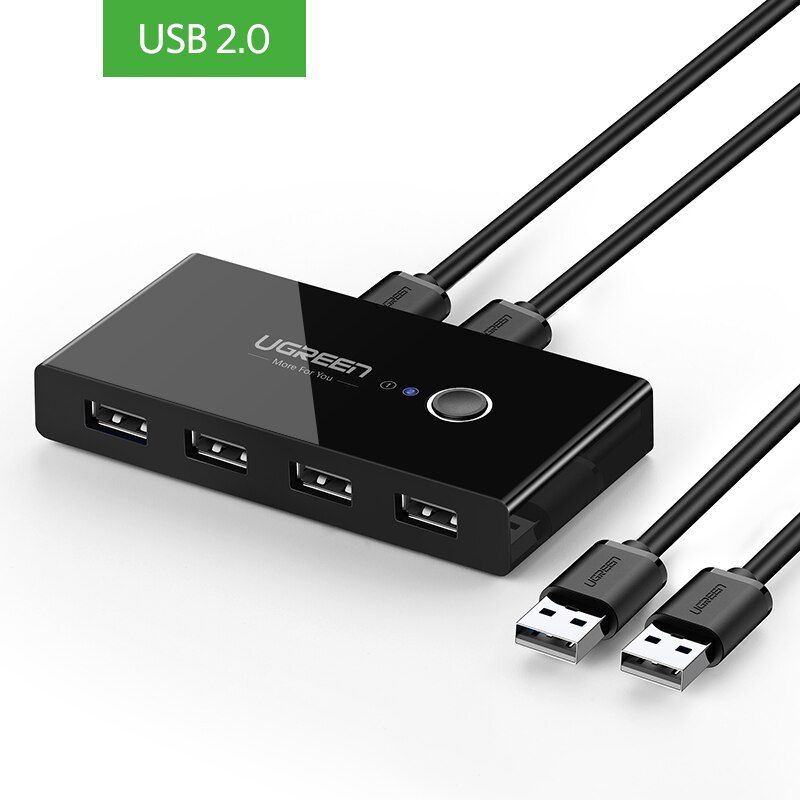UGREEN - Conmutador Switch Interruptor Selector Kvm Usb 2.0 - Ugreen