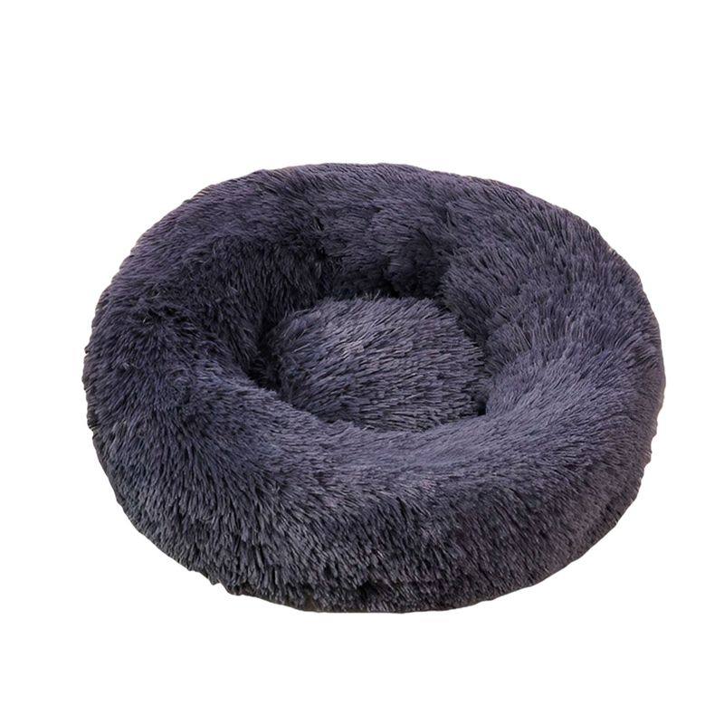 GENERICO - Cama Gato Perro Redonda Felpa Suave 50cm - Plomo…
