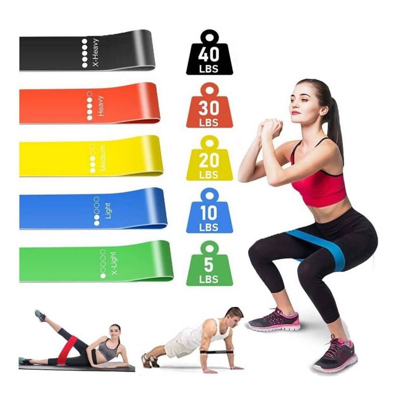 GENERICO - Bandas Elásticas Fitness De Resistencia Ejercicio Set