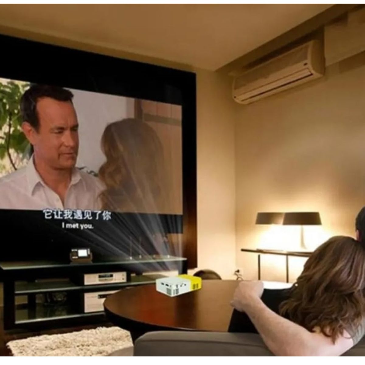 GENERICO - Proyector de Imagen Portátil Con Control Remoto HD