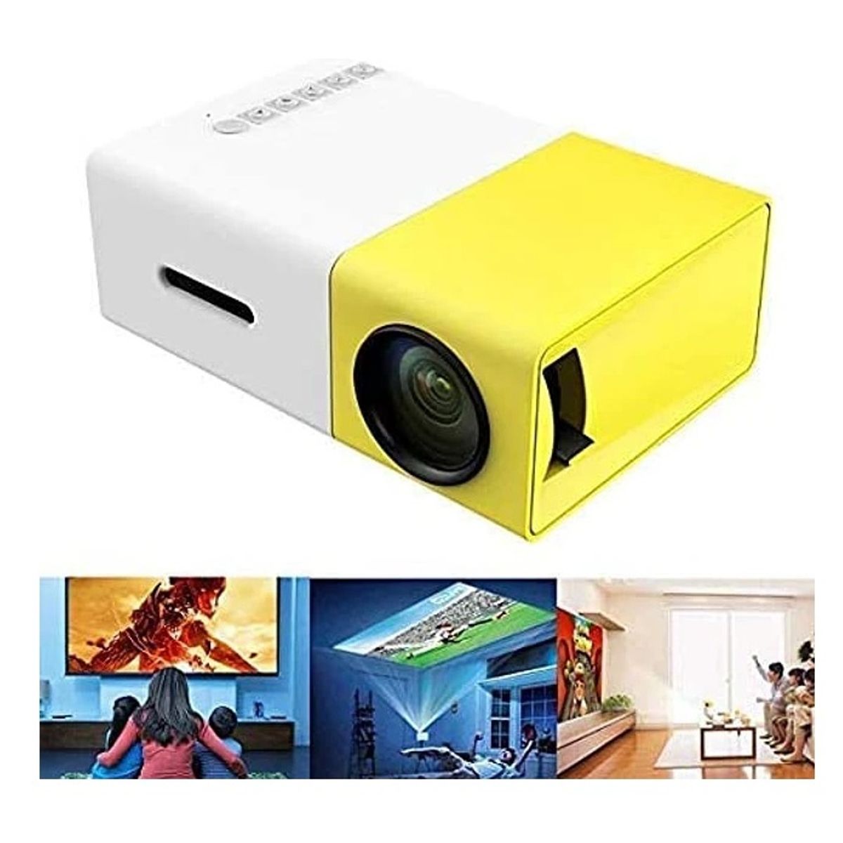 GENERICO - Proyector de Imagen Portátil Con Control Remoto HD
