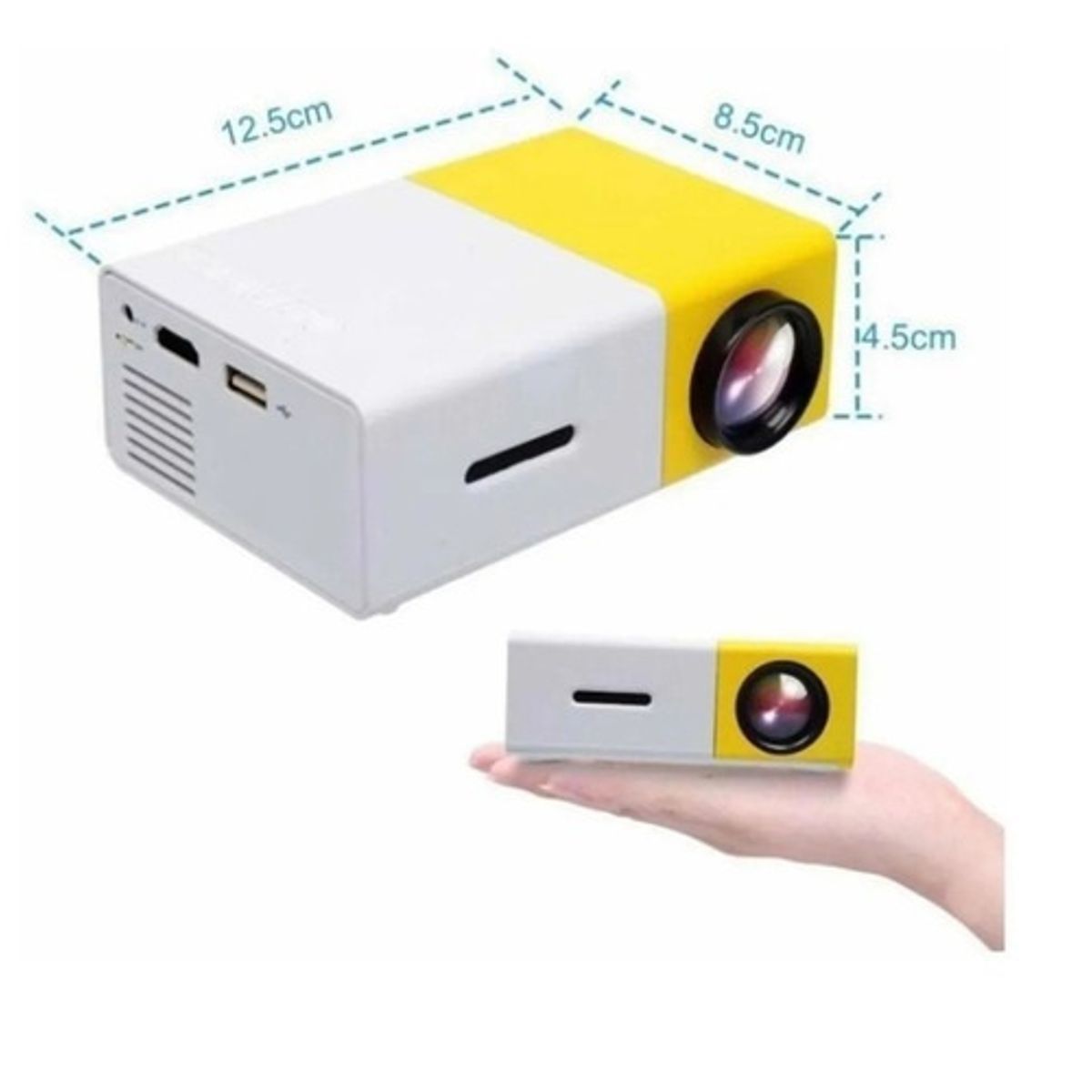 GENERICO - Proyector de Imagen Portátil Con Control Remoto HD