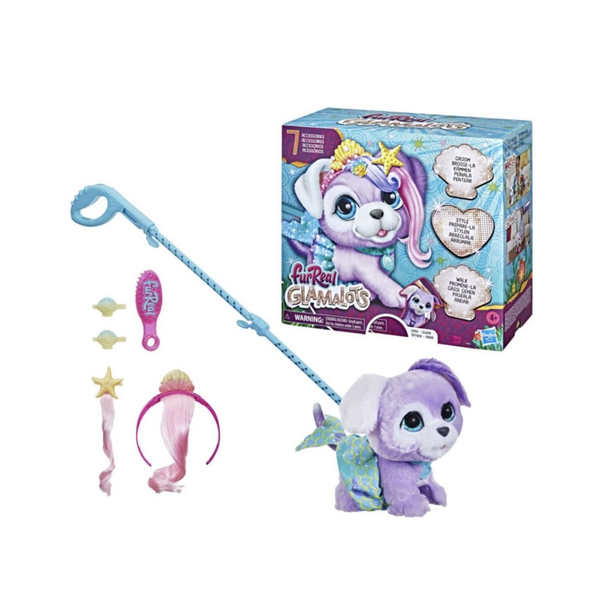 FURREAL FRIENDS - Peluche Mascota Interactiva Furreal Glamalots Sirenita