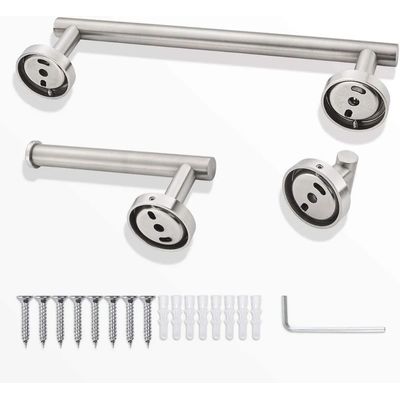 Imagen 2 del producto Set De 5 Accesorios De Baño Acero Inoxidable plata