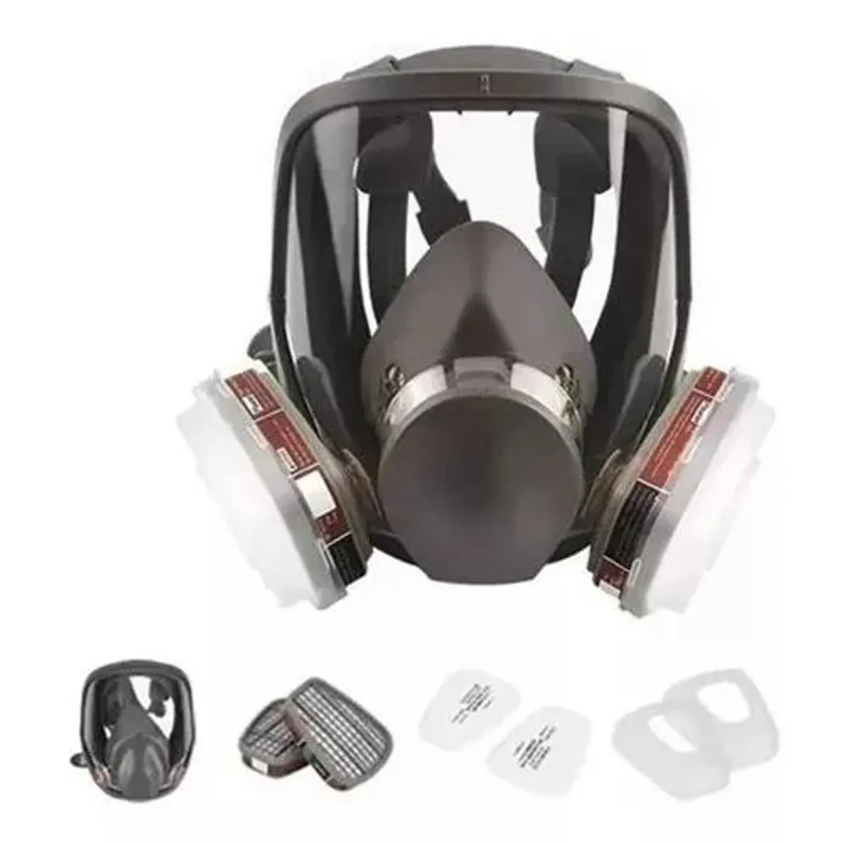 KUANGYE - Mascara Gas Full Face 6800 + Filtros (respiración Antigas)