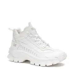 CAT - Zapatilla Cuero Unisex Intruder Mid Blanco
