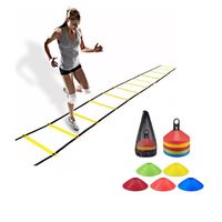 Pack Escalera Coordinacion 6M 8 Esc. + 50 Conos Lenteja