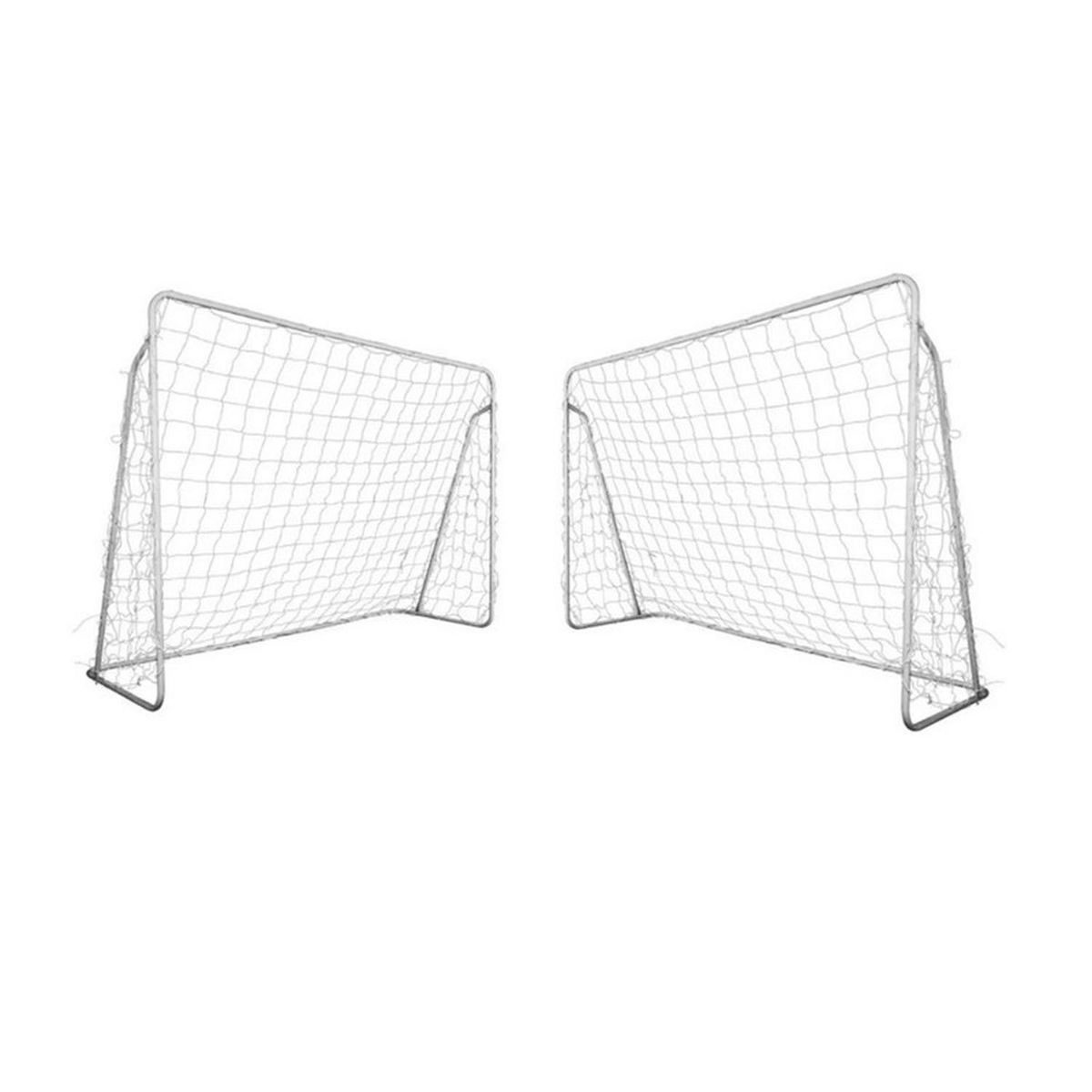 AUCKLAND OUTDOOR - Pack 2 Arcos Futbol Metal Fierro 213X150X75 Cm Red