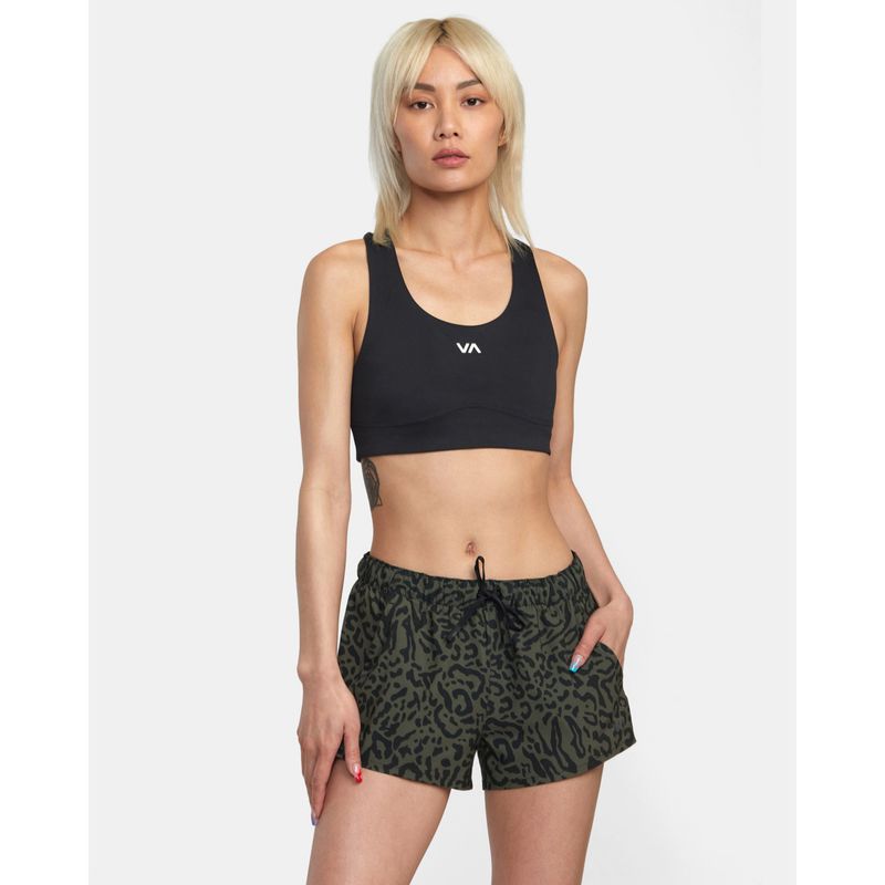 RVCA - Short Mujer Ess Low Rise J Ndst Verde RVCA