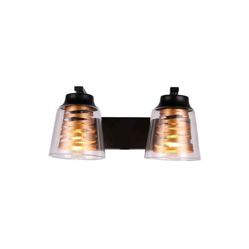 BP - Aplique Banas 2 Luces E27 Dorado Mate BP