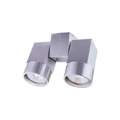 BYP - Foco Sobrepuesto Ox1b Aluminio 2 Luces