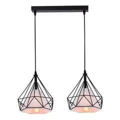 BP - Lámpara Colgante Stavros 2 Luces Negro BYP