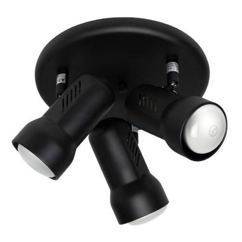 BP - Plafón Negro R63 3xe27 BP