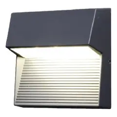 LUTEC - Aplique 1866 Led 9w Luz Blanco Neutro Ip54 Negro