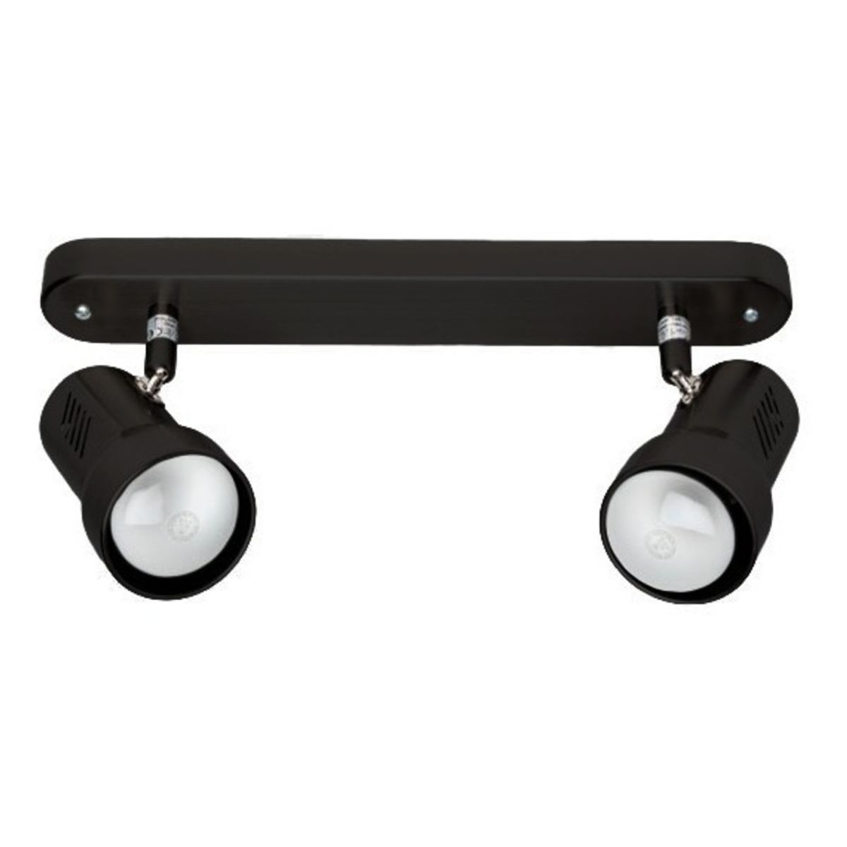 BP - Barra Sobrepuesta Negro R63 2xe27 BP
