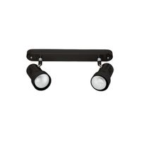 Barra Sobrepuesta Negro R63 2xe27