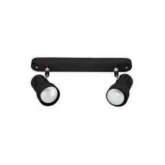 BP - Barra Sobrepuesta Negro R63 2xe27