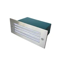 BP - Foco Empotrado Muro 1,5w Luz Cálida Rejilla Ip54