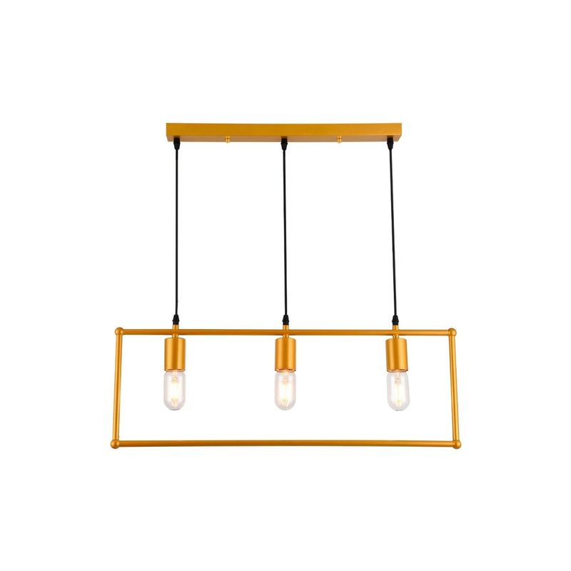 BYP - Lámpara Colgante Dosde 3 Luces Dorado BYP
