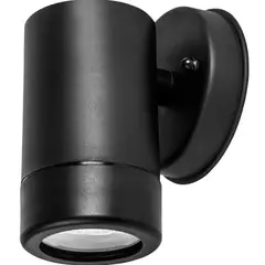 BP - Aplique Muro Cil Plástico Ip44 Negro Gu10