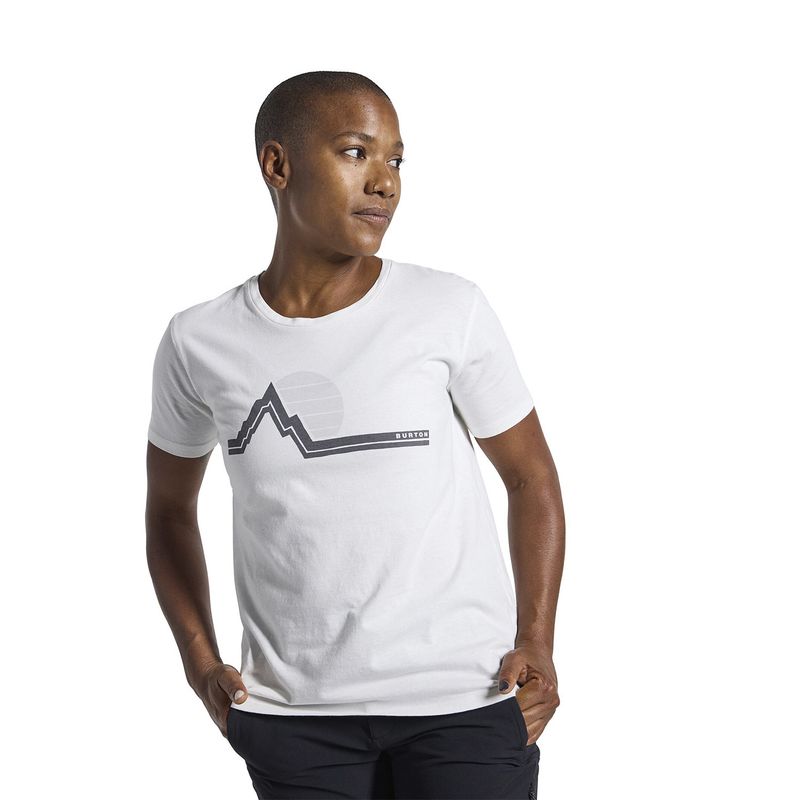 BURTON - Polera Mujer Classic Retro Blanco BURTON