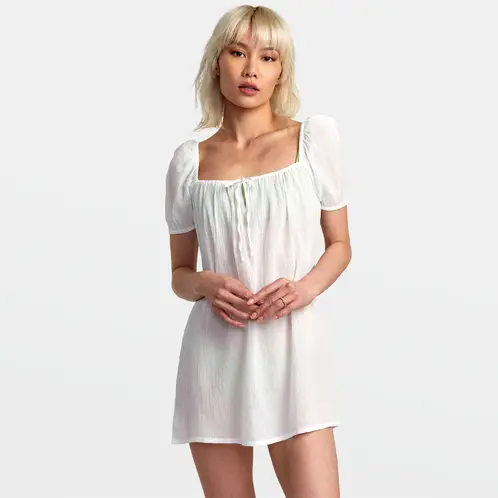RVCA - Vestido Mujer Hit Repeat J Cvup Blanco