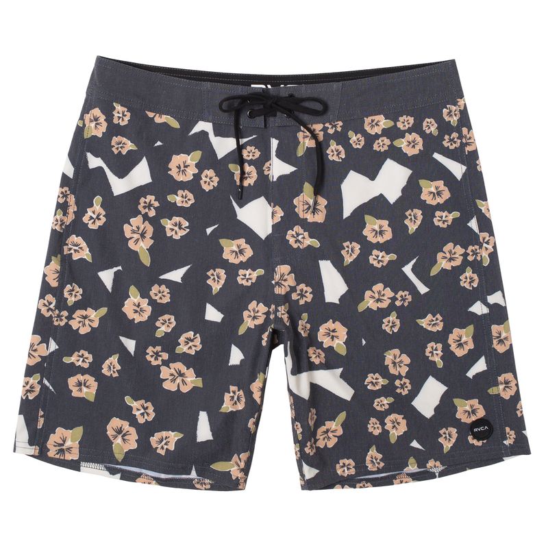 RVCA - Traje De Baño Hombre Pop Flower Trun Negro RVCA