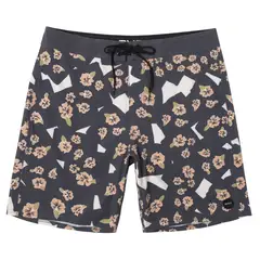 RVCA - Traje De Baño Hombre Pop Flower Trun Negro
