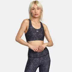 RVCA - Peto Deportivo Mujer Essential Bra J Tops Gris