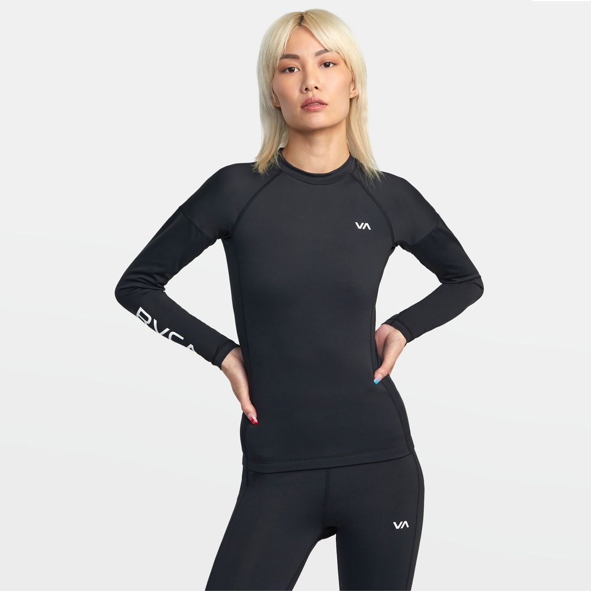 RVCA - Polera Mujer Compressionls J Sfsh Negro RVCA