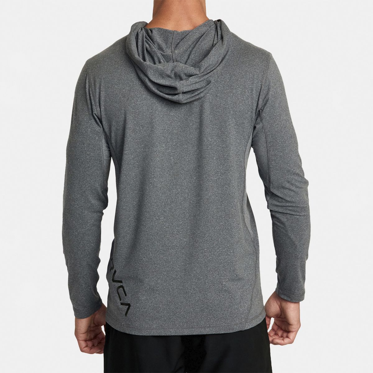 RVCA - Polera Hombre Sport Vent Hood M Kt Gris RVCA