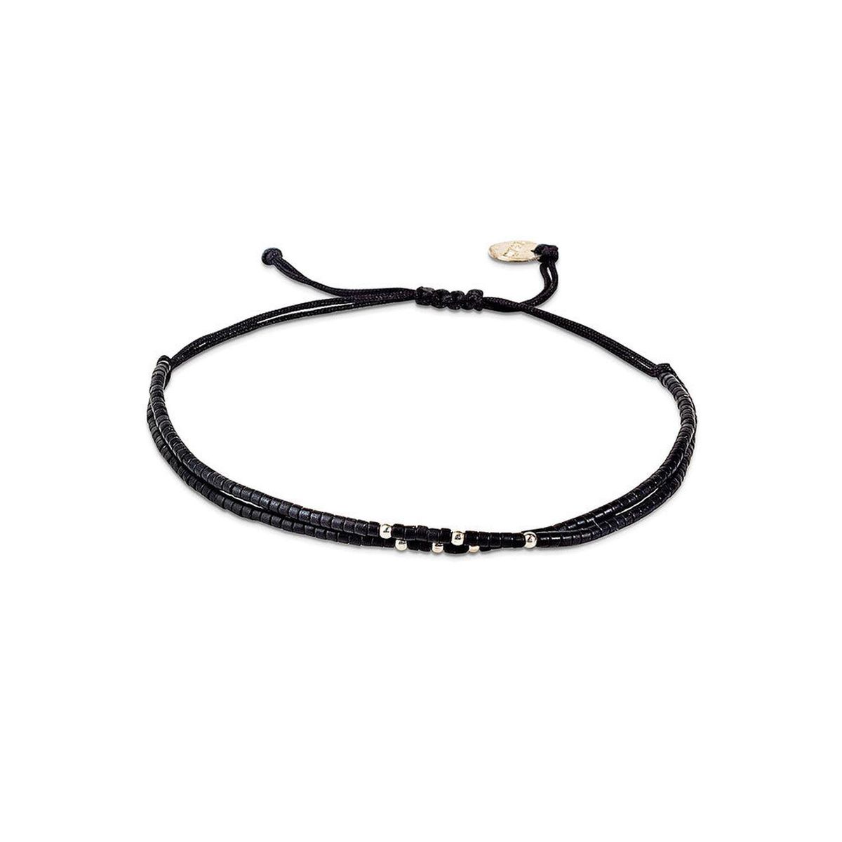 ZAZU - Pulsera Doble Negra - Zazü